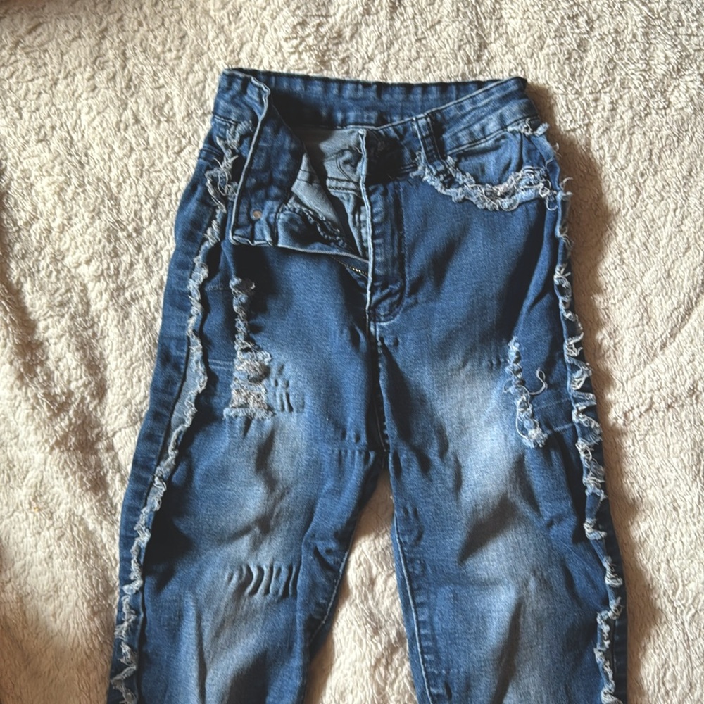 Distress Flare| jeans